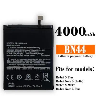 BN44 Battery for Redmi Note 5 / Note 5 Pro (4000mAh, Li-Polymer, High Backup Replacement Battery) - Image 2