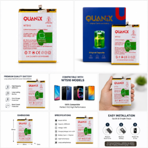 Quanix WT510 Battery | 4500mAh Lithium-Polymer | High Backup Replacement Battery | Compatible with WT510 Models