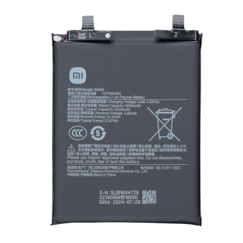 BM68 Battery for Redmi Note 14 Pro+ 5G (6200mAh, Li-Polymer, High Backup Replacement Battery) - Image 5