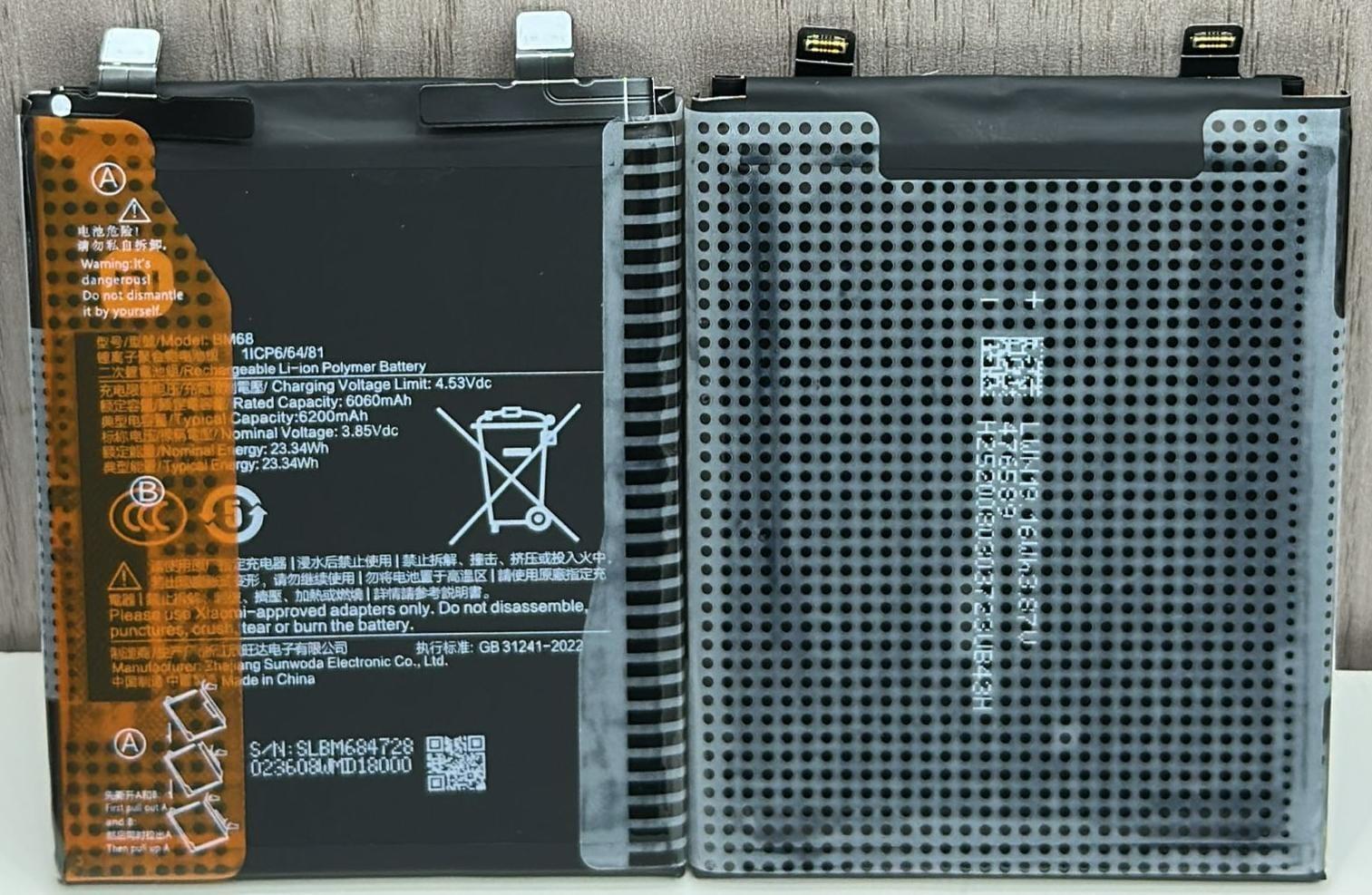 BM68 Battery for Redmi Note 14 Pro+ 5G (6200mAh, Li-Polymer, High Backup Replacement Battery) - Image 4