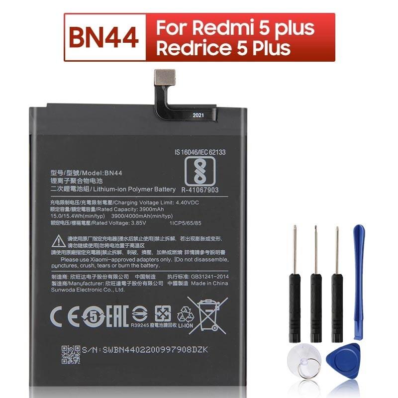 BN44 Battery for Redmi Note 5 / Note 5 Pro (4000mAh, Li-Polymer, High Backup Replacement Battery)