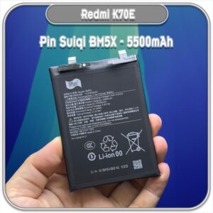 BM5X Battery for Redmi K70E (5500mAh, Li-Polymer, High Backup Replacement Battery)