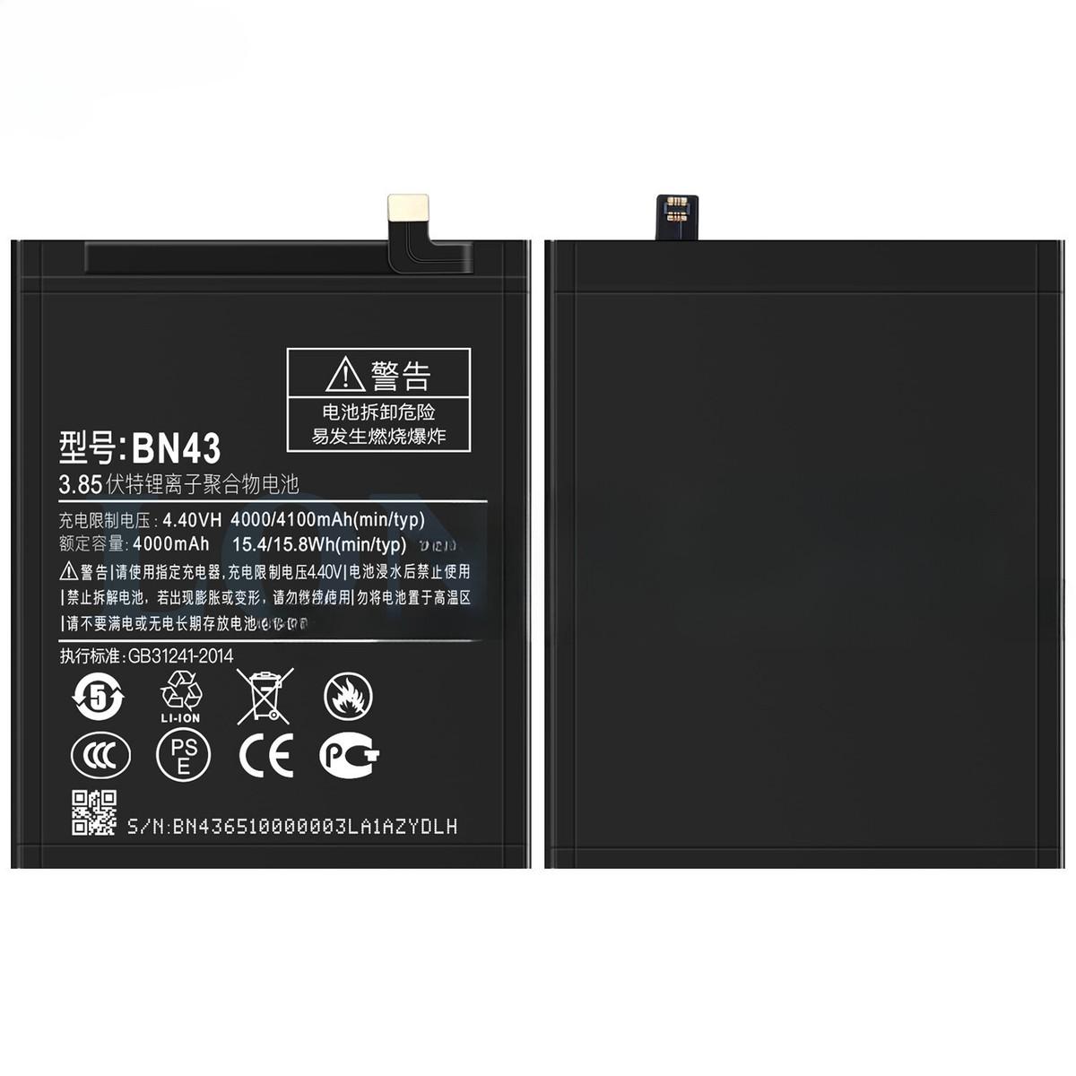 BN43 Battery for Redmi Note 4 / Note 4X (4100mAh, Li-Polymer, High Backup Replacement Battery) - Image 4