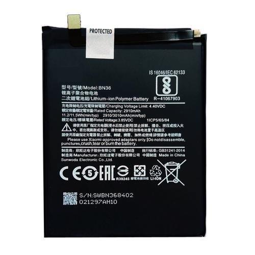 BN36 Battery for Mi A2 (3010mAh, Li-Polymer, High Backup Replacement Battery)